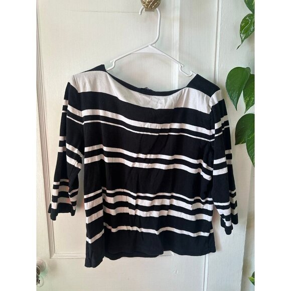 Chaps Classic Women’s size x-large striped blouse - Picture 6 of 8